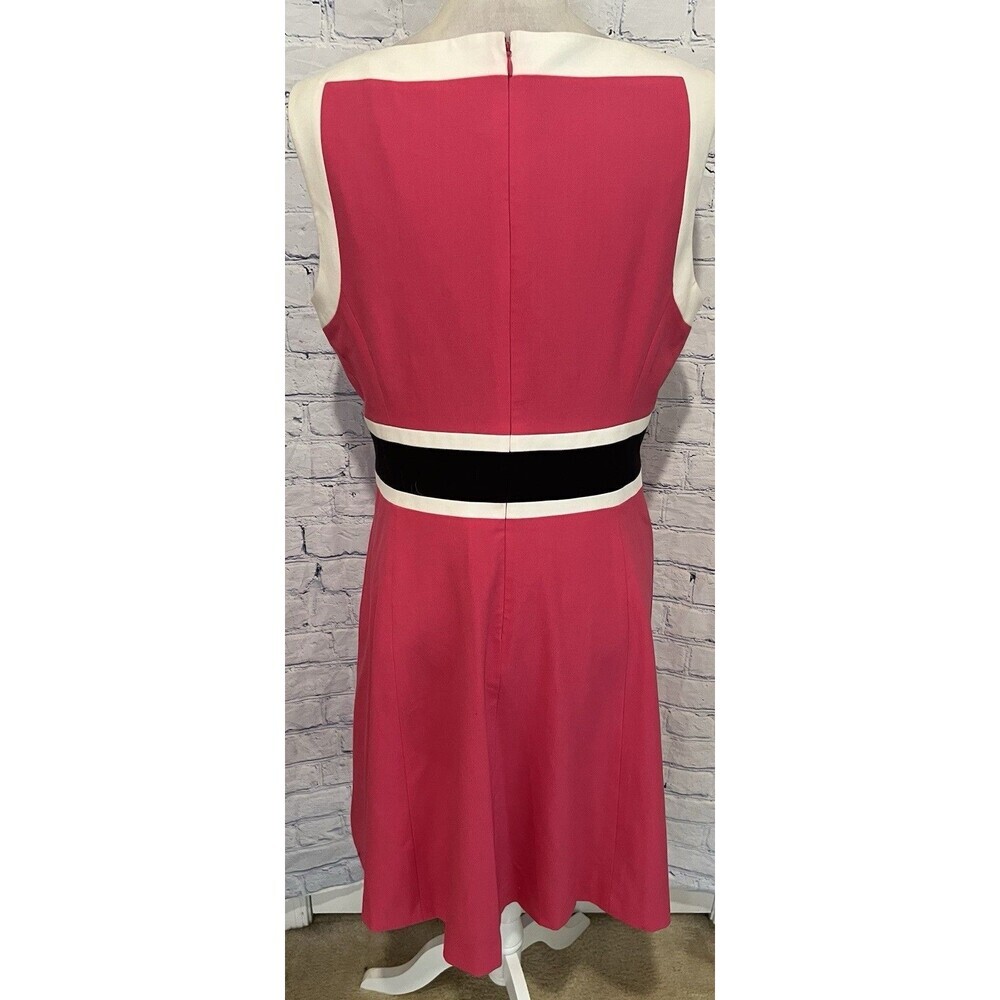 Nine West Women's Fit and Flare Dress W/Contrast Framing Size 10 - Picture 5 of 10